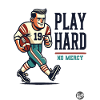 Retro American Oldschool Football