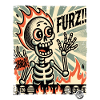 Hot German fart fright skeleton