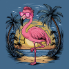Flamingo Pink Animal Funny Summer
