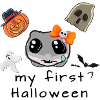 My first halloween, Hamster, illustration