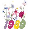 Geburtsjahr 1989 Wildblumen