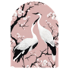 Cranes and cherry blossoms