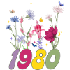 Year of birth 1980 wildflowers