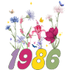 Year of birth 1986 wildflowers