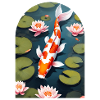 Koi and lotus carp
