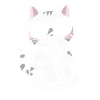 Cat with sunglasses playing flute