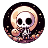 Halloween Mignon Squelette