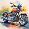 Bold Retro Motorcycle Design