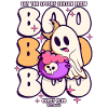 Boo Boo Boo Halloween Ghost