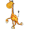 Drollige Giraffe