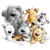 Dog poop dog pack