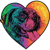 Mastiff Chien Coeur Amour