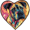 Dogue Argentino Chien Coeur Amour