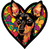 Pinscher Dog Heart Love