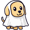 Golden Retriever Chien HalloweenGhost