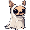 Chihuahua Dog Halloween Funny Ghost