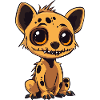 Hyena Halloween Comic Funny