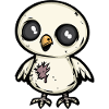 Taube Vogel Halloween Comic Lustig