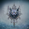 Mystical wolf's head.