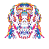 Newfoundland Dog Sunglasses Popart