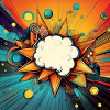 Vibrant Abstract Explosive Cloud Design