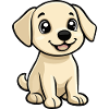 Labrador Dog Comic Cute