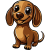 Dachshund BadgerDog Comic Cute