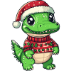 Alligator Christmas Comic