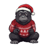 Gorilla Weihnachten Comic