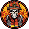 Brigade de pompiers squelette