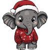 Elefant Weihnachten Comic