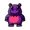 Nilpferd Halloween Tier