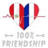 Peru and France 100% friendship