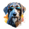 Wolfhound with sunglasses