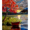 Landschaft in Rot