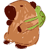 Capybara,sac à dos,tortue,capybara