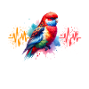 Rosella's Parakeet Heartline