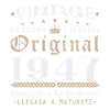 Cadeau d'anniversaire Vinatge 1947