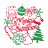 Colourful Merry Christmas