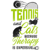 Funny Tennis Player Racket Cat