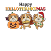 Happy Hallothanksmas Guinea Pig Christmas