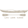 Life Love Kayak Emblem