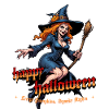 Halloween Witch With Pumpkin Illustration