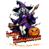 Halloween Witch With Pumpkin Illustration