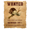 WANTED POSTER PAPIER CARGOL CATALA