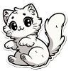 Playful Kitten - Paws Up
