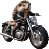 Biker hedgehog