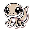Gecko mignon - Breloque grands yeux