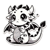 Bébé dragon - Mignon et féroce