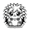 Fluffy Hedgehog - Cute and Cuddly